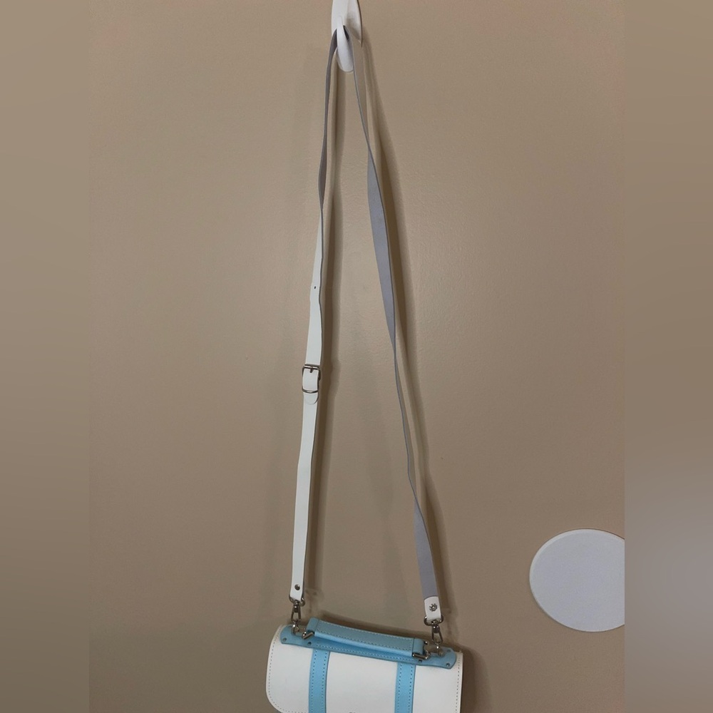 Grafea Micro Satchel White and Light Blue - Picture 7 of 8